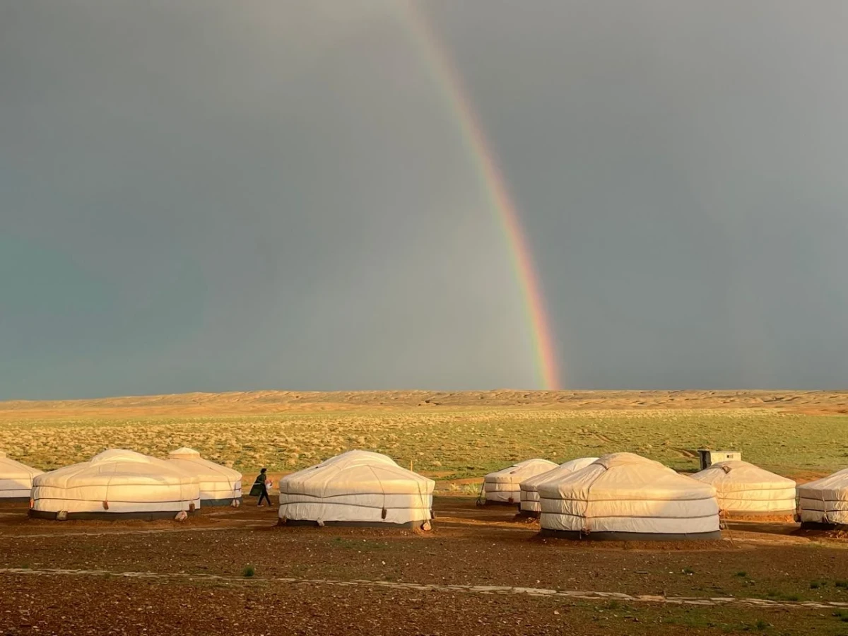Yurts and Rainbow